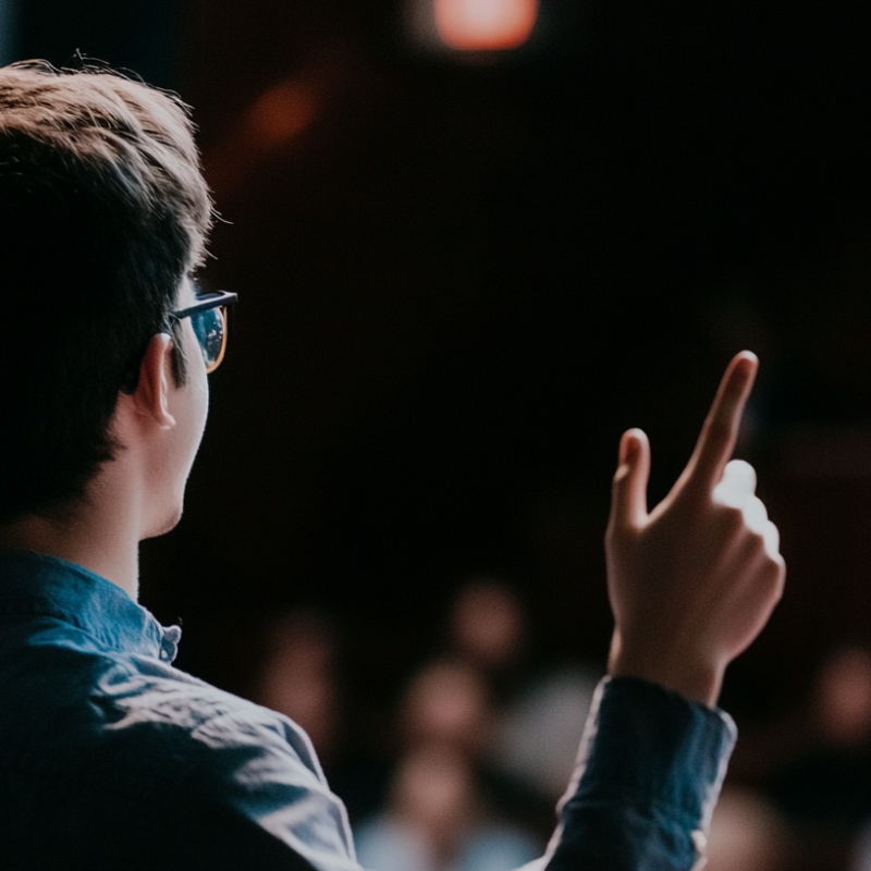 Close-Up photo of a Speaker Sharing a Personal Story